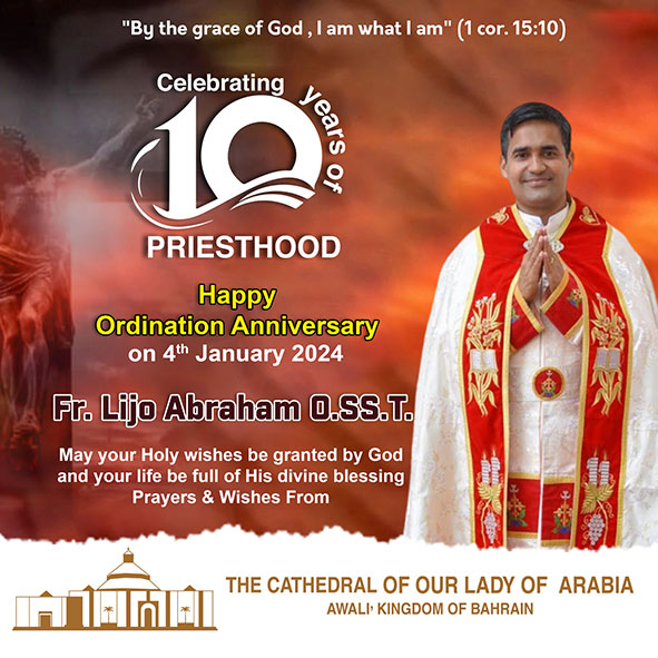 Congratulations Fr. Lijo