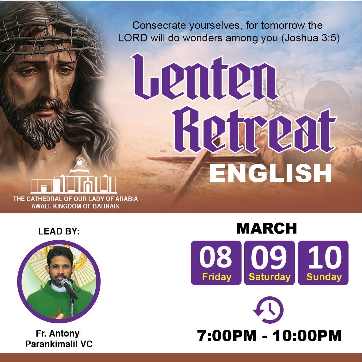 Lenten Retreat led by Fr. Anthony Parankimalil VC